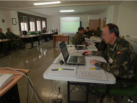 Logistics Brigade personnel remained in  Zaragoza