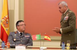 Both Chiefs of the Army Staff in the conference room 
