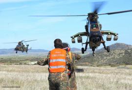 Tigre helicopters during the exercise 