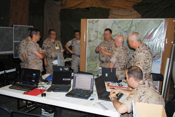 From the Command Post operations were conducted 
