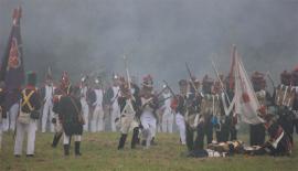 Recreación de la batalla