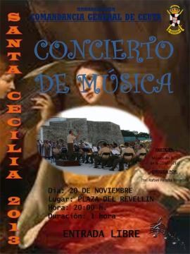 Cartel promocional del concierto en Ceuta