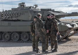 Los militares alemanes en el CENAD 'San Gregorio'