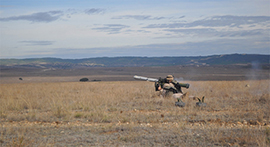 Lanzamiento de misil Spike en 'San Gregorio'