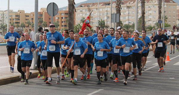 Participantes del Batallón en la media maratón