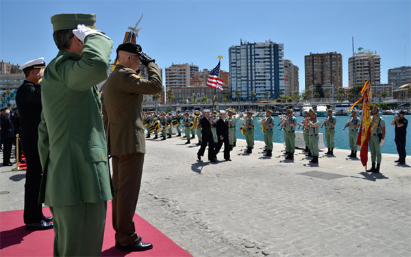 The tribute took place at the Port of Malaga