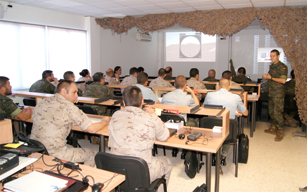 Representatives of the units during a theoretical lesson