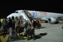 The Battery contingent on their arrival