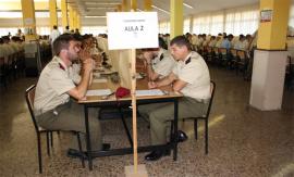 Aspirantes en una de las pruebas teóricas