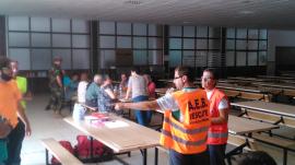 Vecinos de Acebo en las instalaciones del CEFOT 1