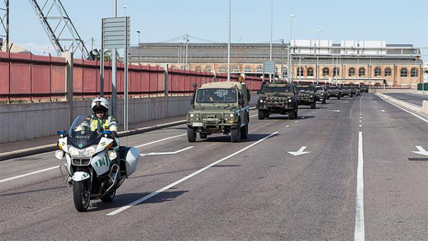 The Civil Guard offers protection to 230 convoys during 'Trident Juncture'