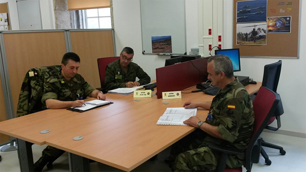 Liaison officers during the exercise