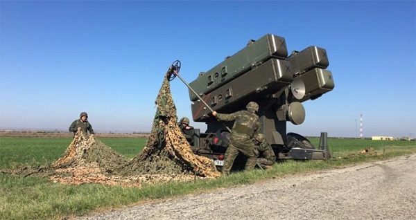 Colocación de red mimetizada en el sistema Aspide 