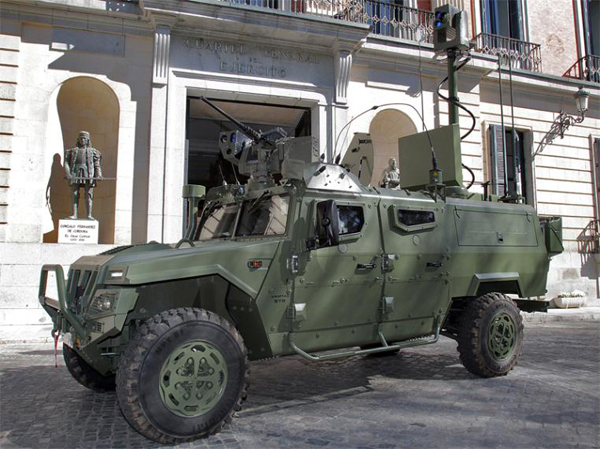 The vehicle during its presentation at Army HQ