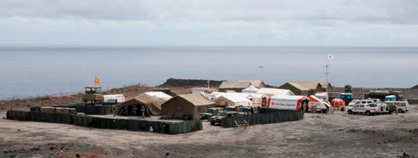 Simulation of a refugee camp