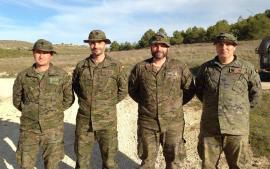 Militares de la unidad que prestaron el auxilio 