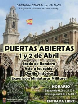 Cartel promocional de jornadas de puertas abiertas 