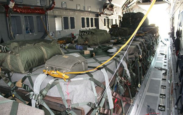 Prepared cargo for the airlaunchings