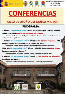 Cartel promocional del ciclo de conferencias