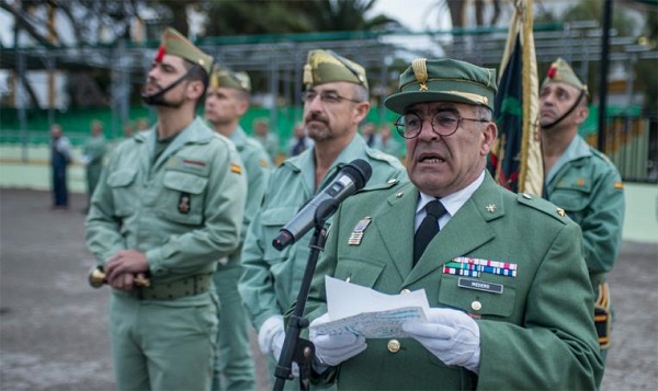 Alocución del comandante Medero en el acto  