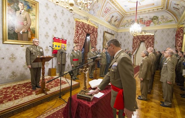 General Lieutenant Palacios in the oath of his authority