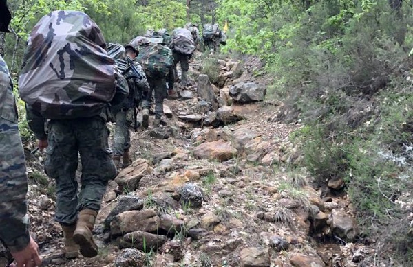 The soldiers in the march on Soria's land