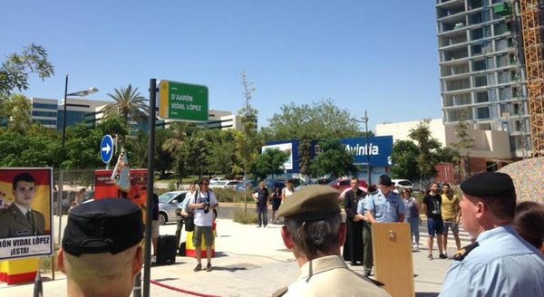 Alocución del coronel en la inauguración