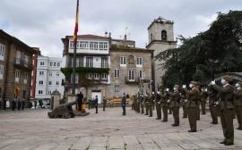 Izado de Bandera en La Coruña