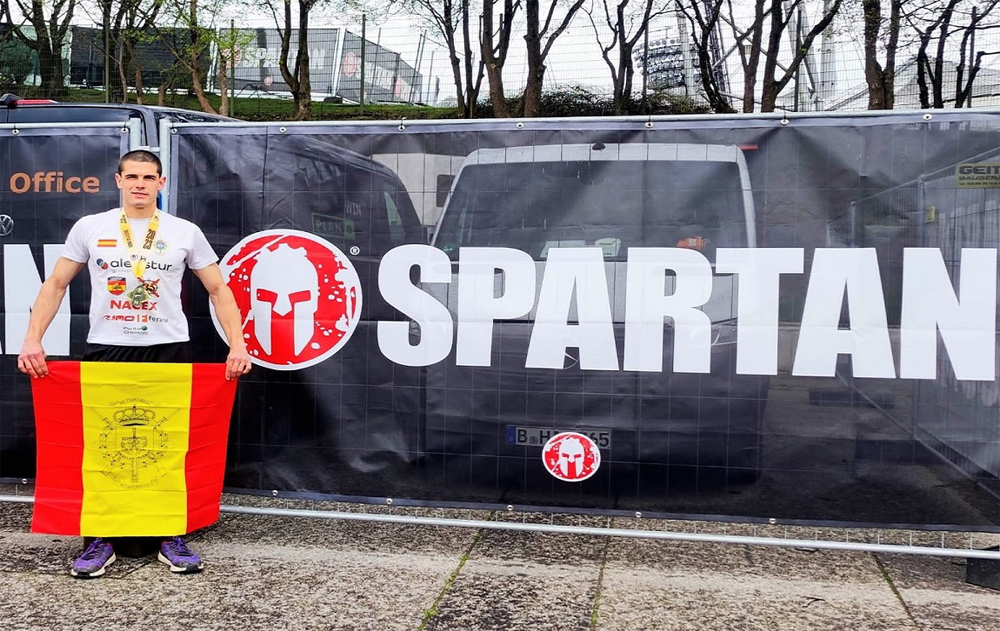 Soldier Pareja wins the “Spartan Race Munich” in his category and wins bronze in the general one