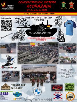 2023 Armored motorbike rally in the 'El Goloso' Madrid base