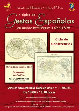 Conferencia 'La epopeya del Pacífico', en el Instituto de Historia y Cultura Militar