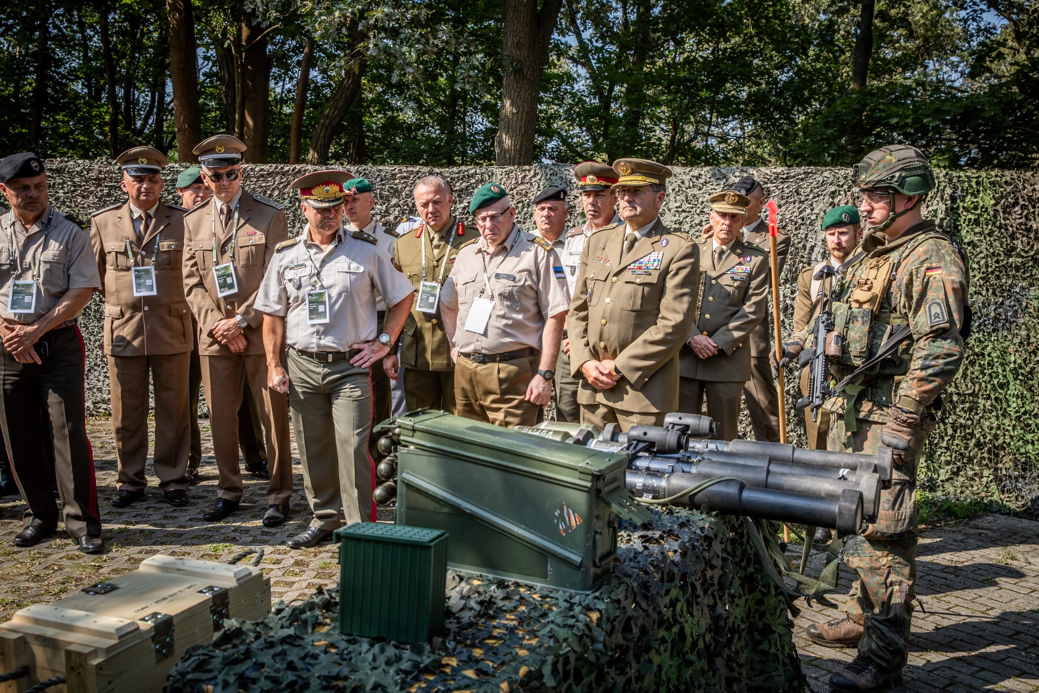 The Chief of the Army Staff alongside other military leaders