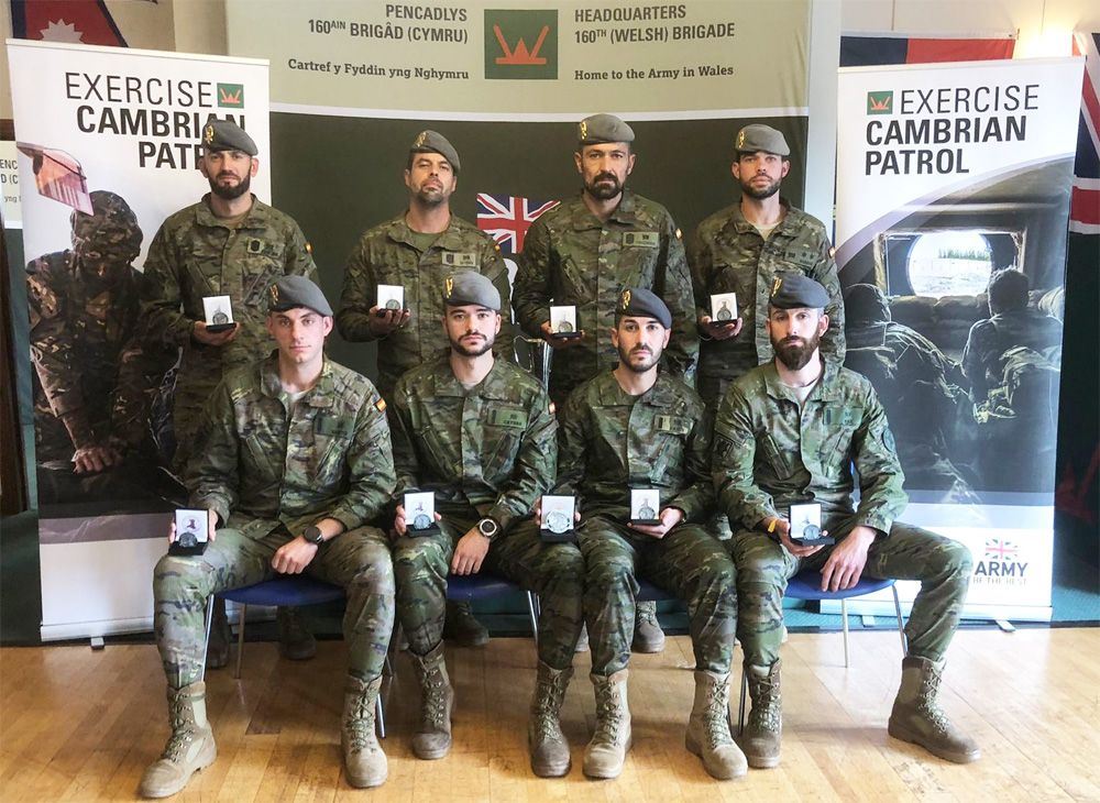 Members of the patrol with their medals