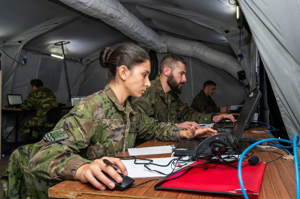 Personnel from the 'Guzmán el Bueno' Brigade is participating in the 'Gordian Knot 2024' exercise