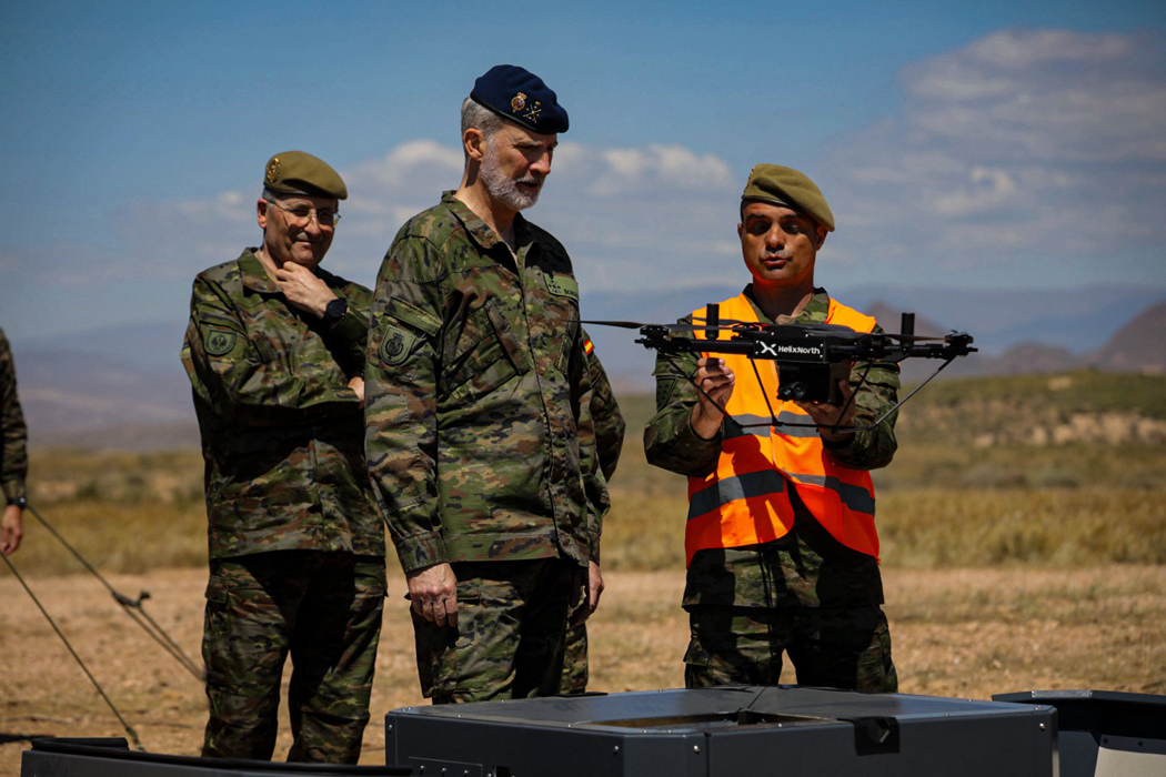  S.M. el Rey durante su visita a la TEC 3