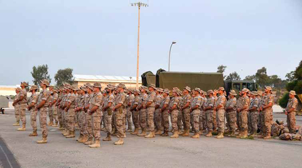 The legionnaires returned in three batches after a six-month deployment