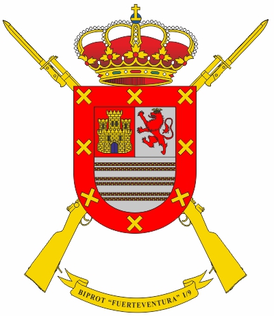 Escudo del Batallón de Infantería Protegida 'Fuerteventura' I/9