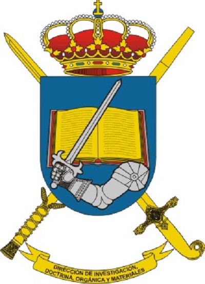 Escudo de la Dirección de Investigación, Doctrina, Orgánica y Materiales