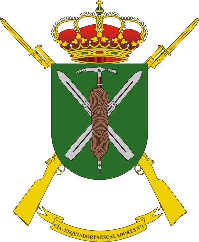 Escudo de la Compañía de Esquiadores-Escaladores 1/64