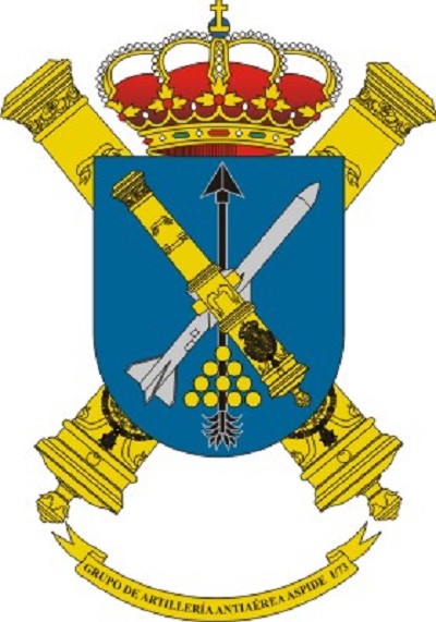Escudo del Grupo de Artillería Antiaérea Aspide I/73