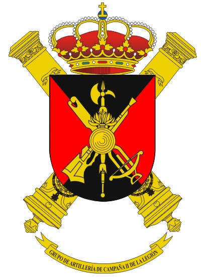Escudo Grupo Artillería de Campaña II de la Legión