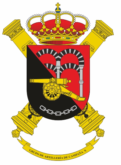 Escudo Grupo Artillería de Campaña X