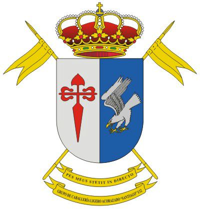 Escudo del Grupo de Caballería Ligero Acorazado 'Santiago' I/12 Escudo del Grupo de Caballería Ligero Acorazado 'Santiago' I/12