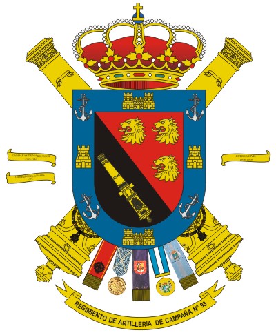 Escudo del Regimiento de Artillería de Campaña nº 93 Escudo del Regimiento de Artillería de Campaña nº 93