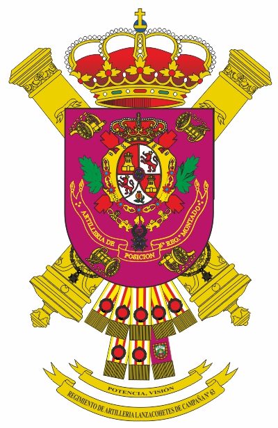 Escudo del Regimiento de Artillería Lanzacohetes de Campaña n&ordm; 63