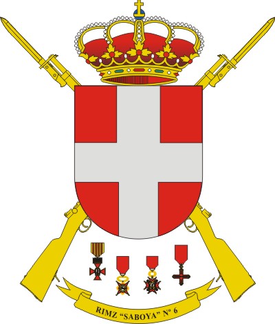 Escudo del Regimiento de Infantería 'Saboya' n&ordm; 6