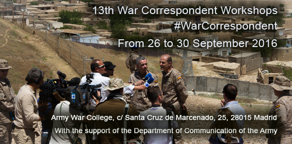13th War Correspondent Workshops