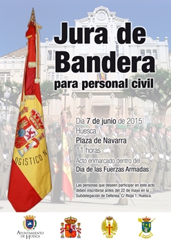 cartel de jura en Huesca