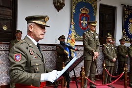 General Marín durante su toma de posesión