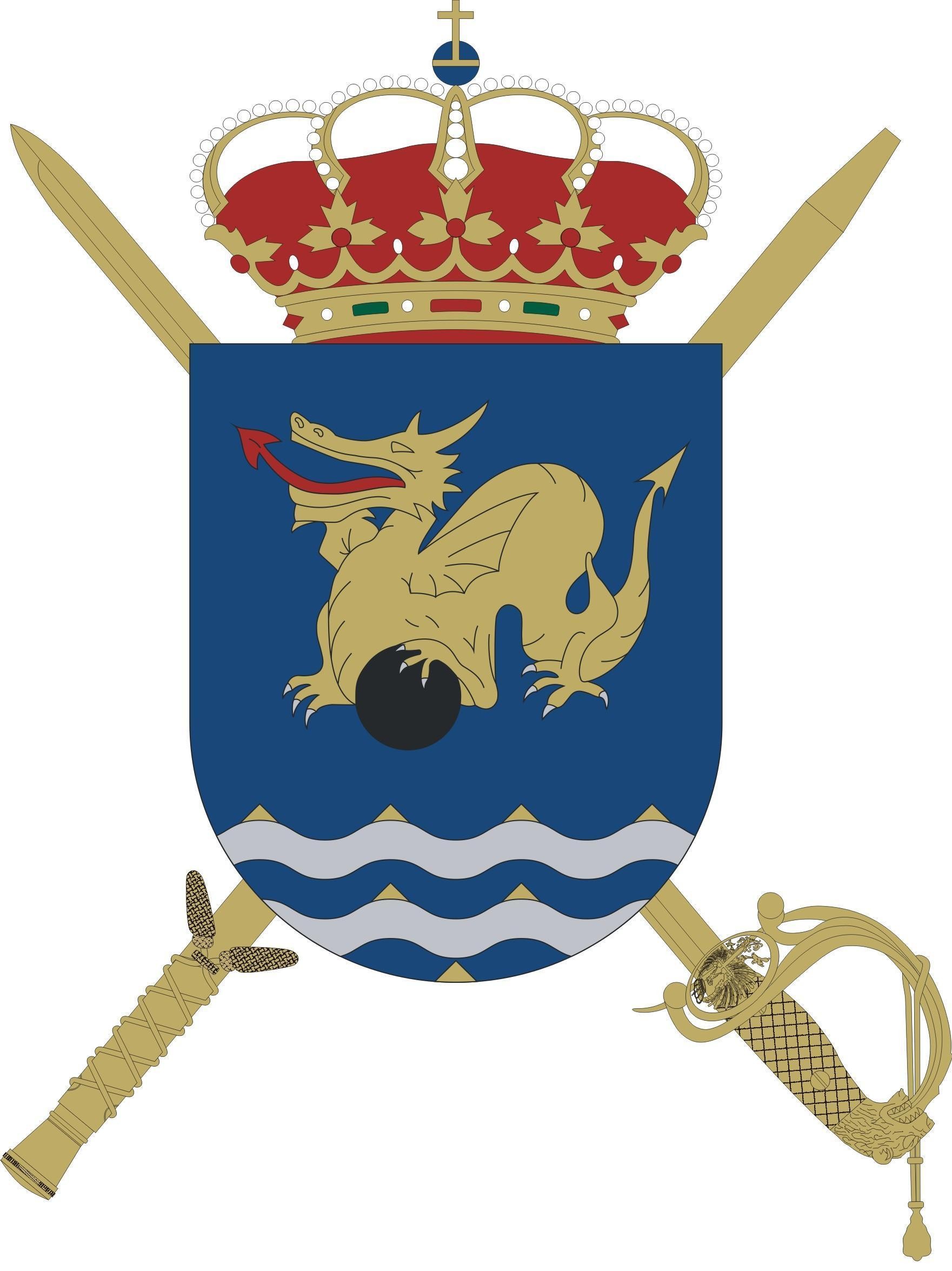ESCUDO BCG BRICAN XVI (Batallón de Cuartel General de la Brigada Canarias XVI)